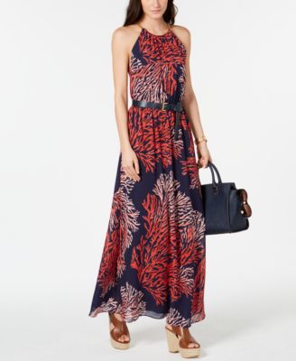Michael Kors Strapless Red Dress